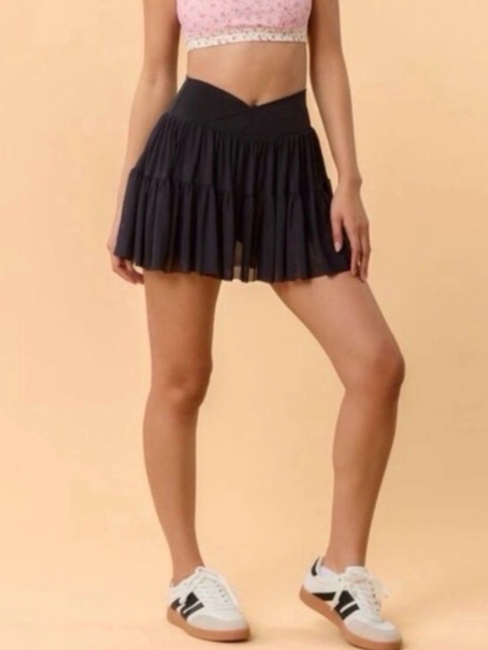 NWT! Blogilates Viral Taylor Swift Popflex Ballerina Skirt Skort Black Size Sm